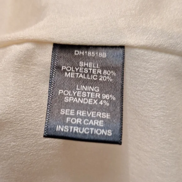 3/$20--Gold Metallic Mini Dress, Floral Rose, Ark & Co. Sz 8, NWOT - Picture 13 of 15